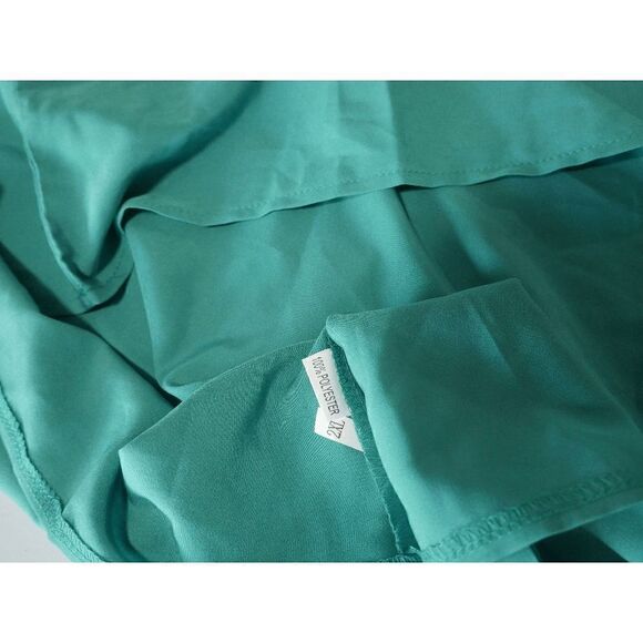 Green Lace-Detail V-Neck Blouse 2XL - Picture 5 of 6